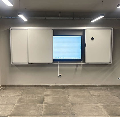 sliding whiteboard