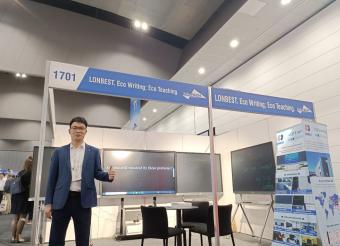 LONBEST E-writing Blackboard Made Its Debut at The 2023 EduTech Australia 